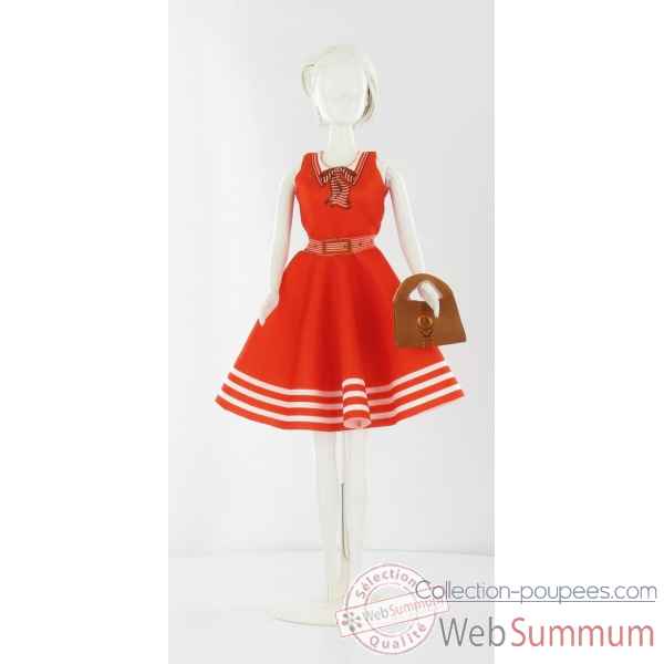 Peggy red/white Dress Your Doll -S310-0304