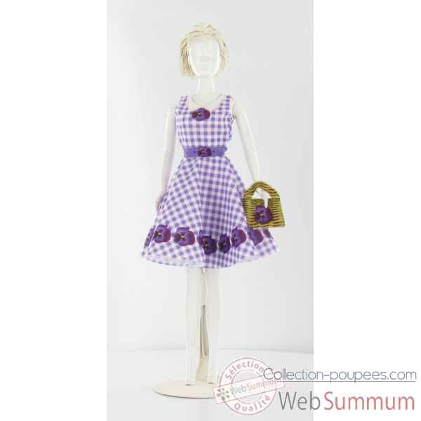 Peggy violet Dress Your Doll -S310-0306