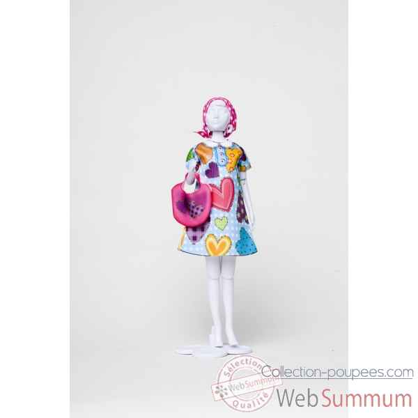 Twiggy hearts Dress Your Doll -S212-0307