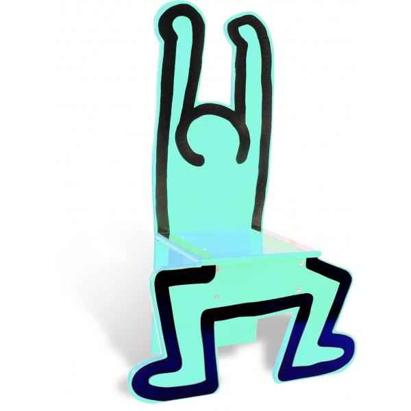 Chaise bleu turquoise keith haring - Jouet Vilac 9293