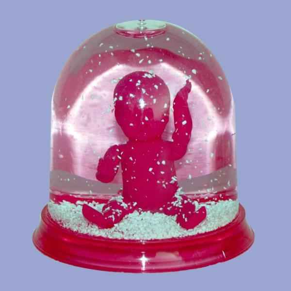 Boule neigeuse PetitCollin pop avec petit Collin fuchsia -20020