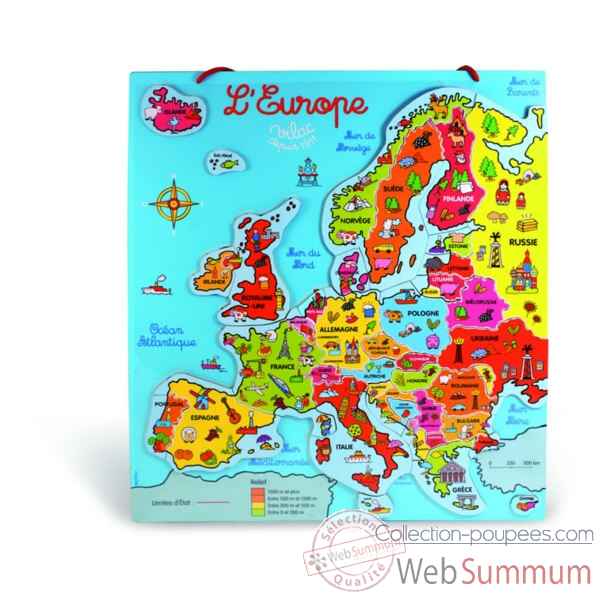 Carte d\'europe magnetique Vilac-2584