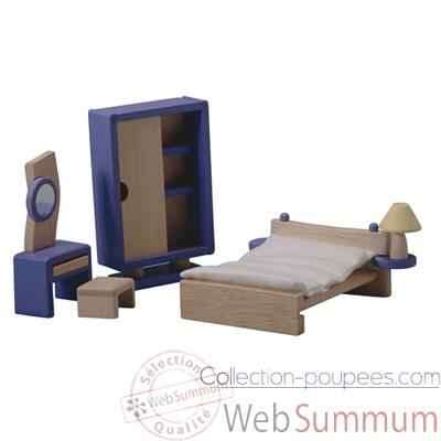 Chambre décor moderne en bois - Plan Toys 7444