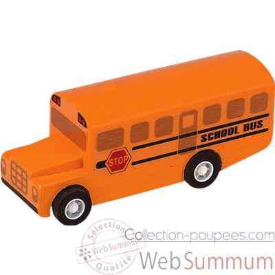 Video Bus scolaire en bois - Plan Toys 6049