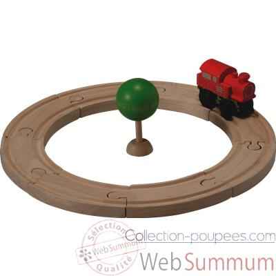 Video Circuit rail route starter en bois - Plan Toys 6205
